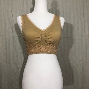 Tan Wrap-around Bra for Push-up Effect